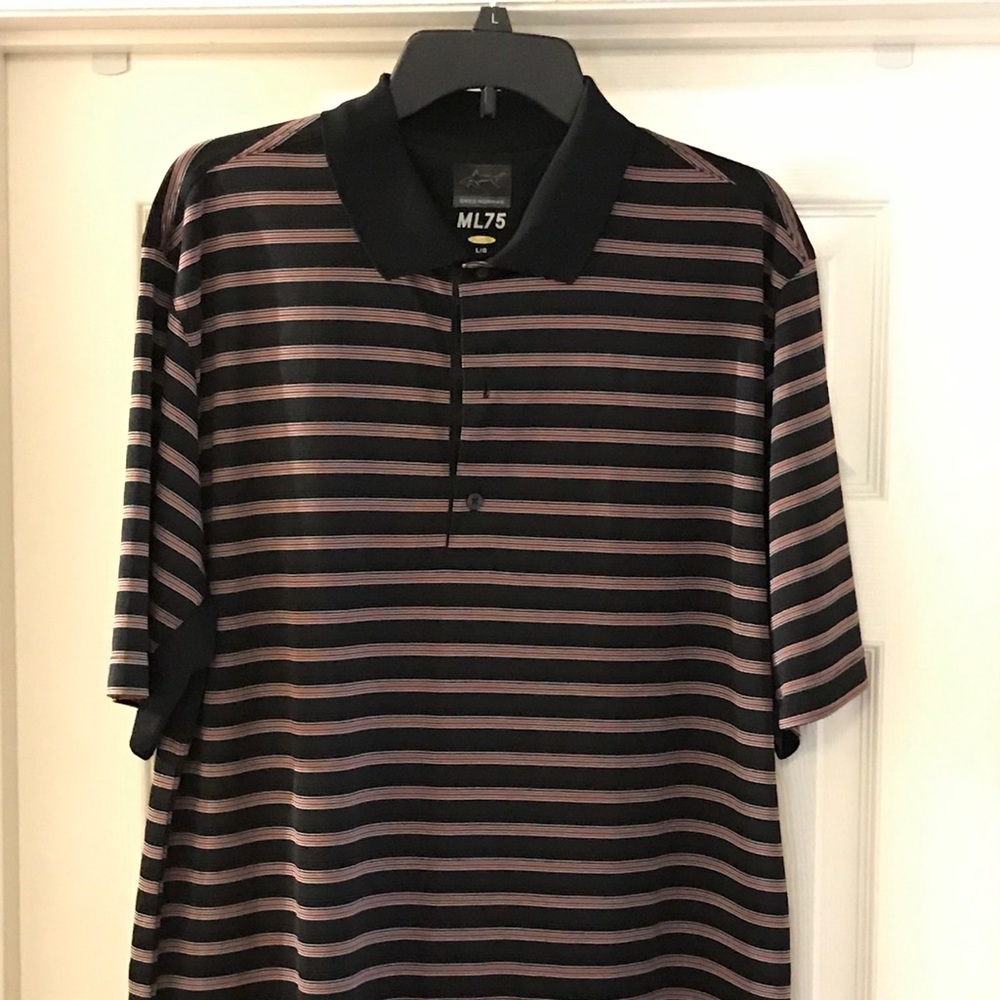 GREG NORMAN MEN'S POLO GOLF SHIRT SIZE L